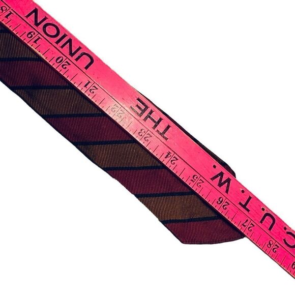 Vintage 60s Knox 5th Ave Striped Silk Ties - Picture 4 of 10